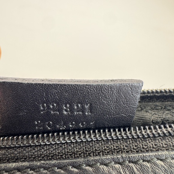 Rare Gucci Black Denim Web Vintage Baguette Bag - Picture 12 of 12
